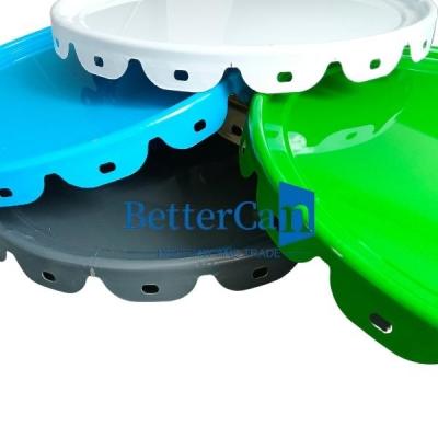 ISO9001 Metal Tin Lid Flower lug lid For Chemical Paint Bucket