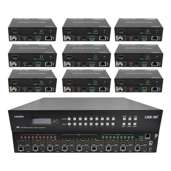 9x9 70M HDMI Video Wall Processor Hdmi Splitter 3x3 4K HDMI Matrix Extender