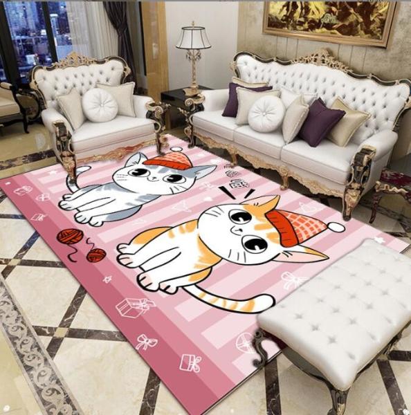 Polyester Fiber Living Room Floor Carpets Modern Simple Household Bedroom Sofa Carpets