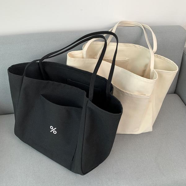 Customized Color Eco Canvas Tote Bag for Women Large Capacity and OEM/ODM Acceptable