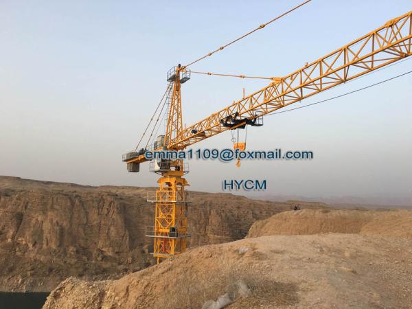 Big 7550 Building Hammerhead Tower Crane With Counterweight Frame