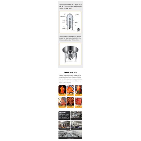 Pizza Duck Oven del pollo del filete de Mini Outdoor Charcoal Bbq Smoker