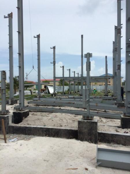 Construções de aço industriais de pintura do pavilhão Q235B dos esportes com Grey Surface