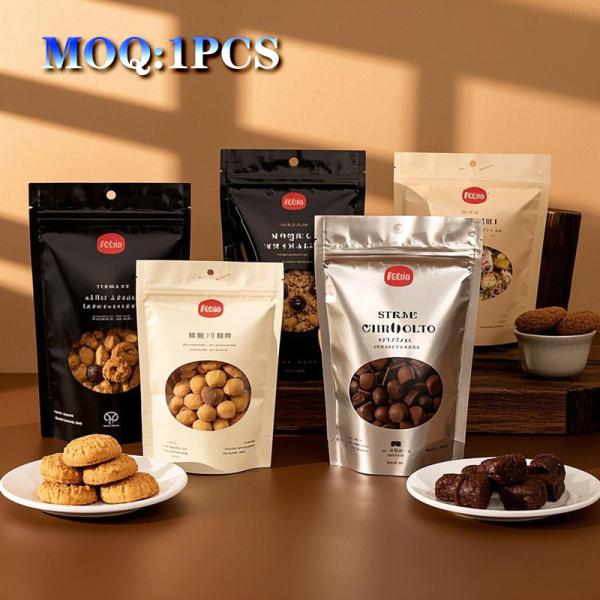 High-barrier Mylar Bags, Aluminum Foil Laminated, Oxygen Absorber & Reusable Design For Long-term Food Storage