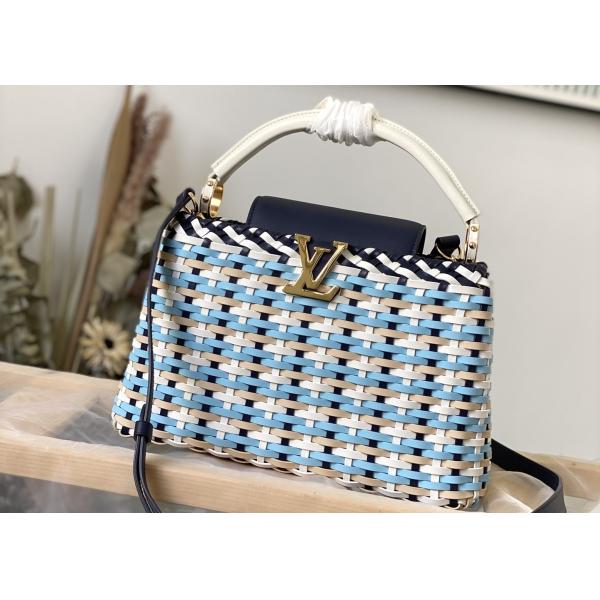 Rattan Weaving Handmade Crossbody Bag , Red Handmade Rattan Bag