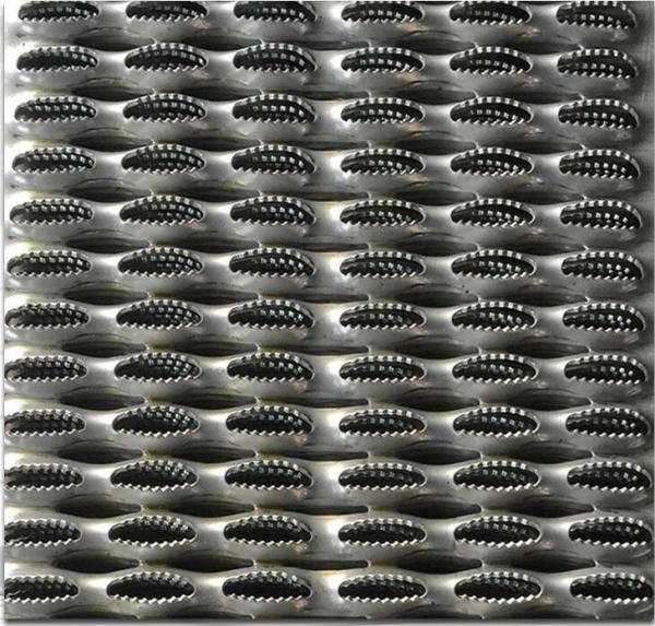Anti Slip 5 Diamond Walkway Steel Safety Grating Stair Treads Corrosion Proof
