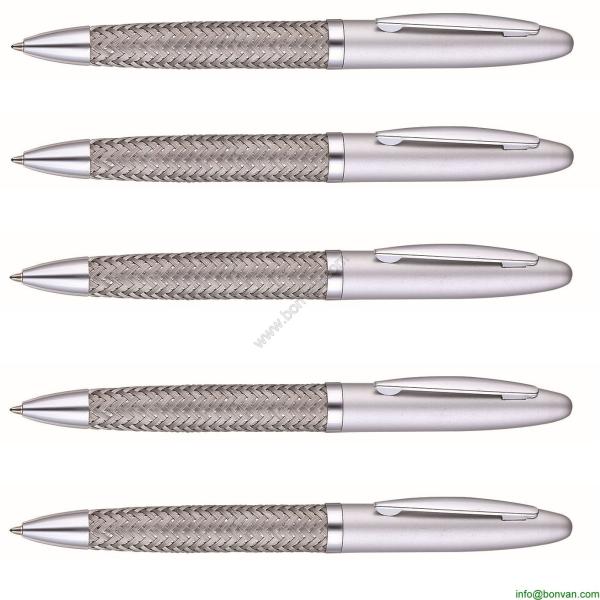 Classical Gift metal pens for business  use,woven metal pen,woven gift pen