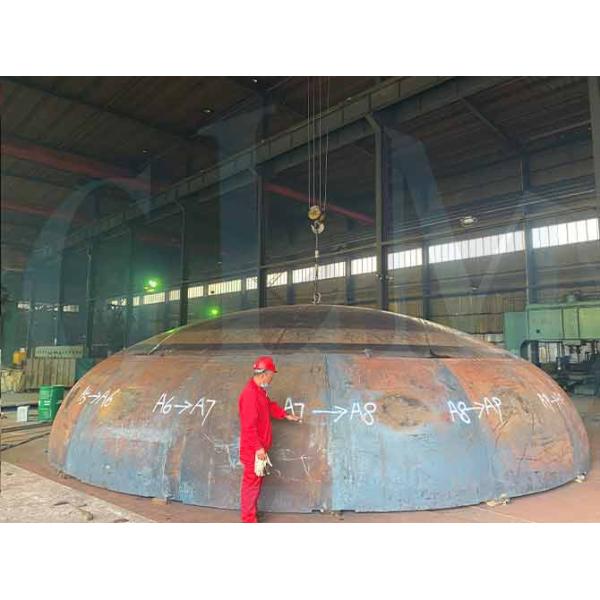 Горячий формируя сосуд под давлением Dished главная эллиптическая голова с толщиной 15mm