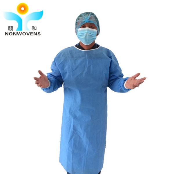 SMS Cecullose Spunlace Medical Surgical Gown Protective Surgeon Surgical Gown
