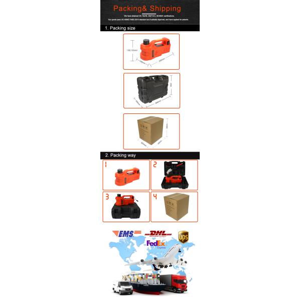 Портативный электрический гидравлический подъем ISO9001 Джек быстрый одобрил с кабелем 3.5m