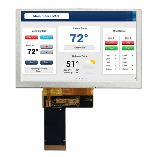 5 дюймовый IPS TFT LCD 800*480 пикселей 262K полноцветный дисплей ST7262 Дисплейный модуль