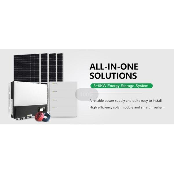 Home Hybrid Energy Storage Systems Full Set 3KW 5KW 6KW Solar Battery Storage