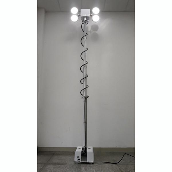 3.5m roof mast lighting-3.8m working height-remote control turn tilt system-LED pneumatic mast light US buyer purchased