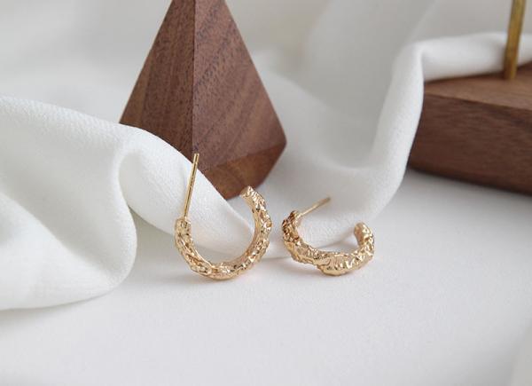 Lanciashow 925 Sterling Silver Jewellery Simple Interweave Twisted Hoop Earrings For Girls
