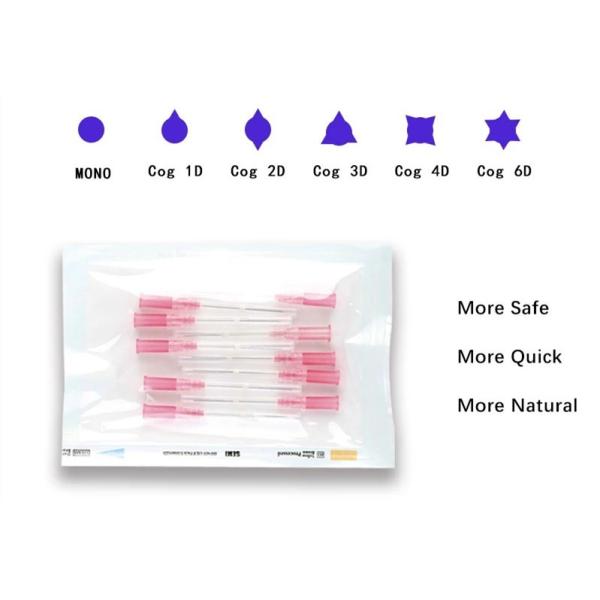 Absorbable подъем потока глаза Pdo Cog 3D продевая нитку для того чтобы поднять сторону l тупую