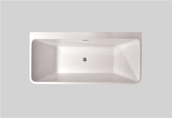 Salles de bains en acrylique renforcé poli Panneau de trempage Vasque en fibre de verre autonome