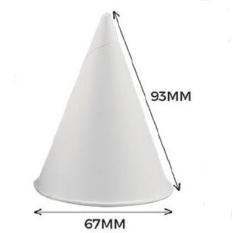 Simple Style Paper Cone Cup Convenient and Eco-Friendly for Airport Hotel Super Market
