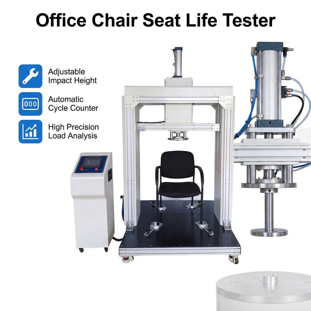 Industrial Chair Seat Loading Fatigue Tester 136kg Capacity Factory Price Furniture Testing Machine