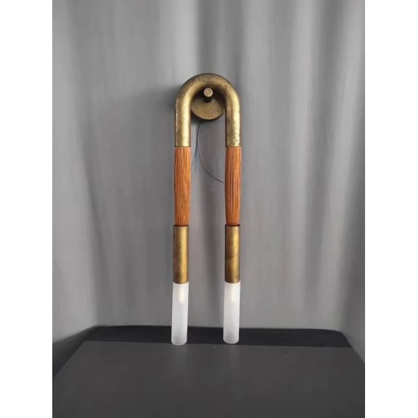 Copper Decor LED  Bedroom Corridor Hotel Living Dining Room Horsehair Sconce Wall Lamp  (WH-VR-148)