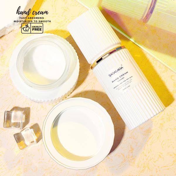 SAGALAGA Moisturizing Hand Cream for Dry Hands 100ml Bottle Custom Logo Hydrating Nail Care Lotion Moisturizing