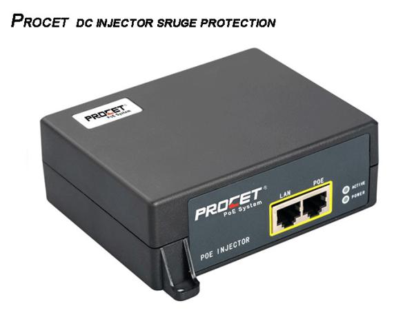 24Vdc Industrial DC POE Injcetor 1250mA 6KV