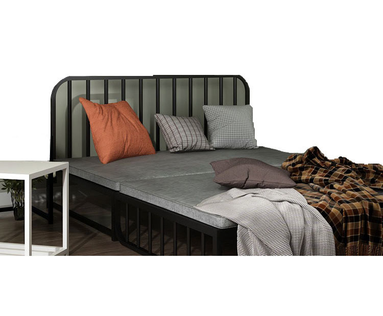 Foldable Sifa Beds for Adults Metal Foldable Bed Table Oak Wood Single Sofa Bed Foldable