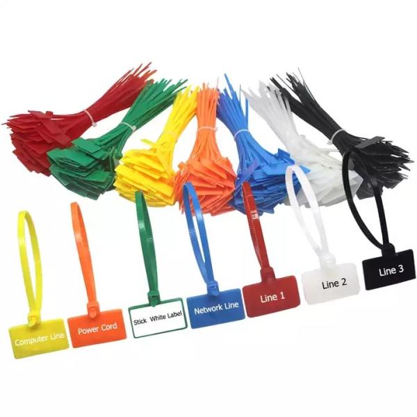 4*150mm Nylon Cable Tag Ties Plastic Loop Ties Self Locking Zip Ties