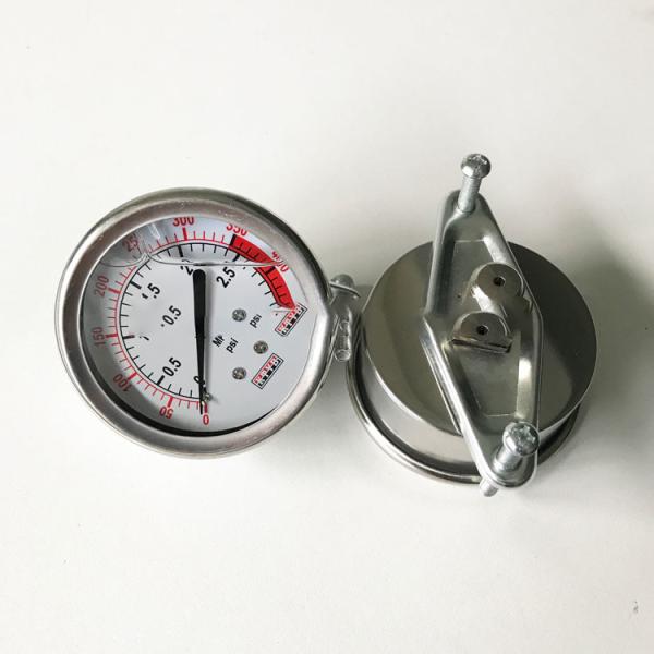 Calibre de pressão enchido 100mm dos acessórios do sistema do RO glicerina de aço inoxidável