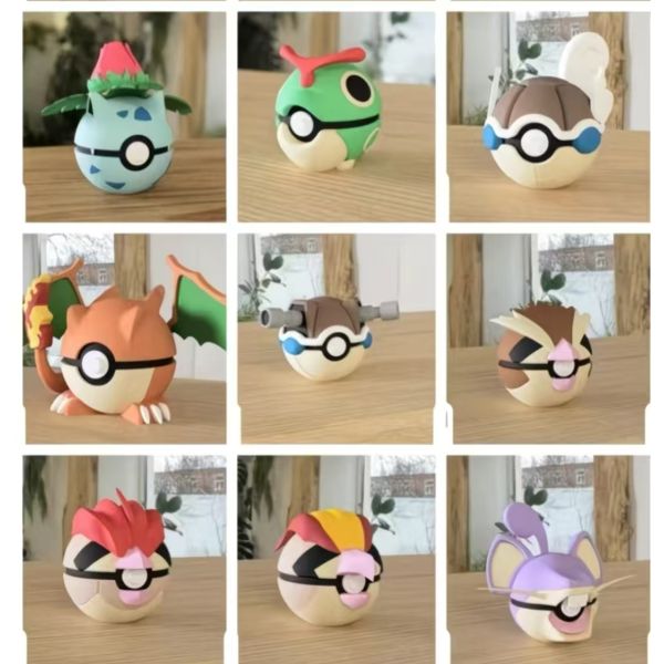 3D Printed Pokemon Poke Ball Gift Desktop Decoration