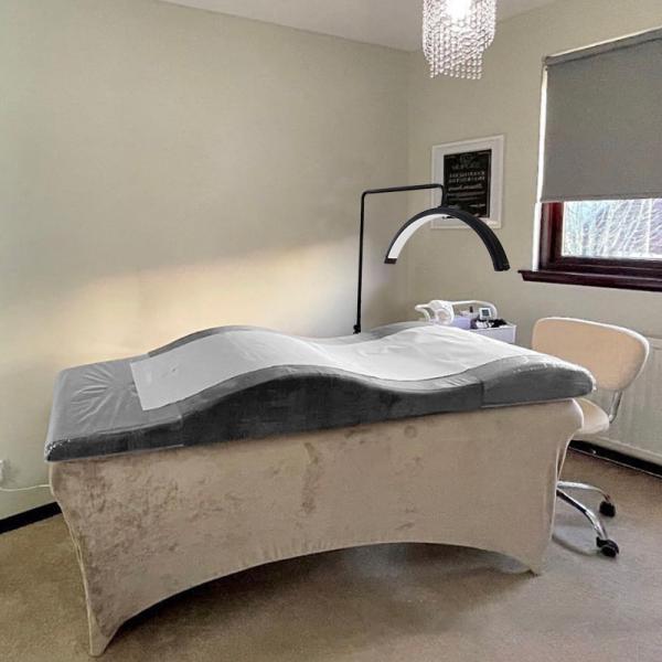 Beauty Salon Velvet Fabric Lash Bed Topper Memory Foam 180*60*18cm