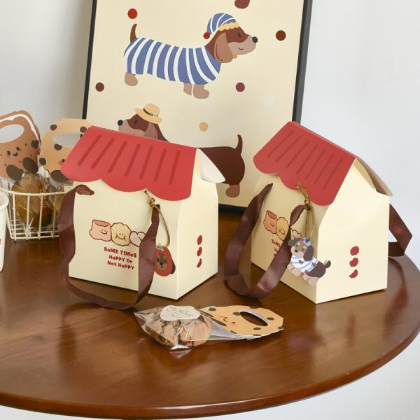 House Shaped Custom Packaging Boxes  Candy  17.5cm Small Cardboard Boxes For Cookies