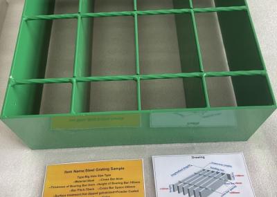 70mm x 200mm Green Steel Grating for Platforms
