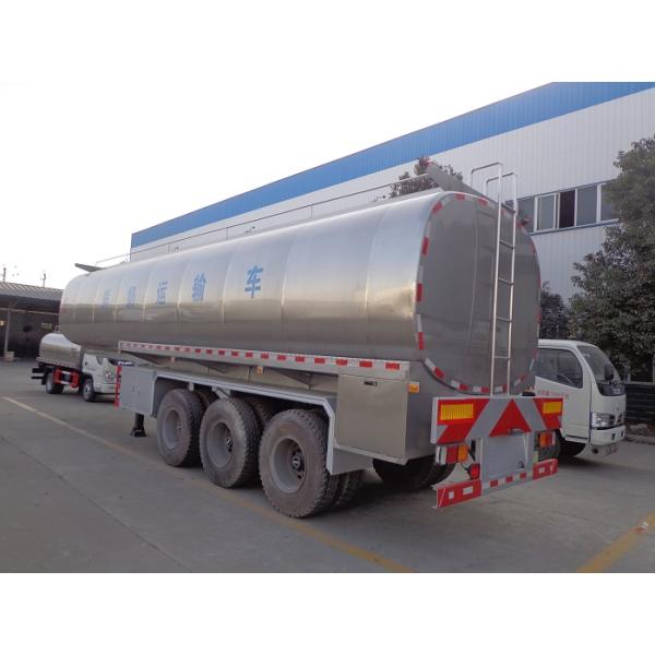 тележки танков доставки парного молока 40т и тележка танка молока нержавеющей стали цапфы трейлеров 3