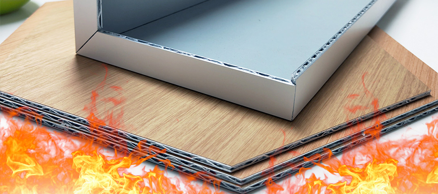 A2 FR Corrugated Aluminum Composite Panel  For Exterior Wall Decoration Corrosion - Resistant