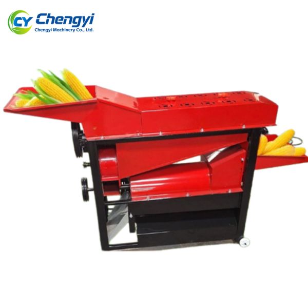 3 In 1 Power Corn Peeling Threshing Machine 220V / 380V Diesel Electric Maize Huller