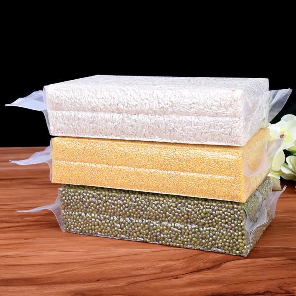 Embalagem de plástico de nylon de vácuo de tijolo de arroz