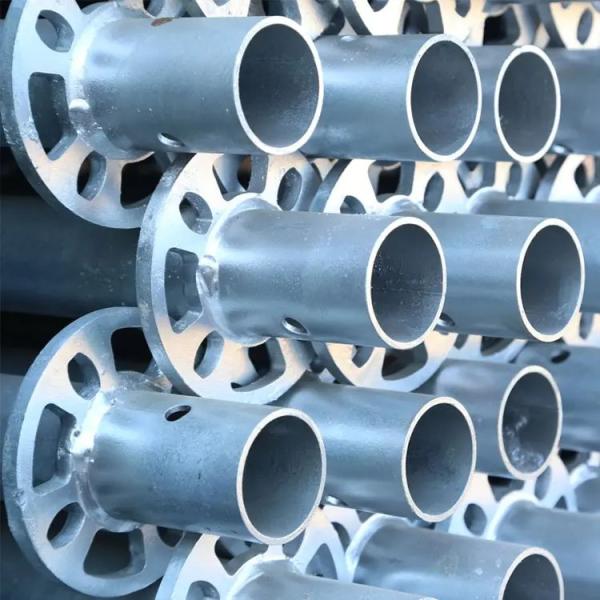 Tubos de aço soldados de 6 m de peso pesado, construção industrial, fecho de 48 mm