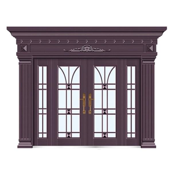 Courtyard Double Door Main Door Matte Modern Front Double Doors