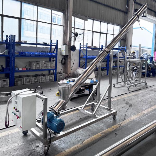 Granule Screw Feeder , Grain Feeder ,  Stainless Steel Screw Conveyor