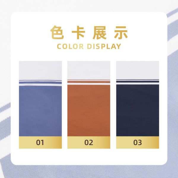 Striped Cotton Pique Fabric: 210gsm Stretch Texture for Premium Tees