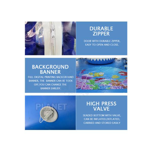 Украшение двора глобуса снега ПВК раздувное на рекламировать 3 лет гарантии