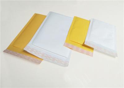 Shipping Size 4 Kraft Bubble Mailers  , White / Yellow Mailing Envelopes 9.5X14