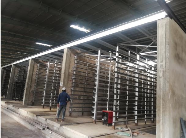 BBT полно автоматизировало нагружать и разгружать систему для системы камеры сушильщика кирпича глины однослойной