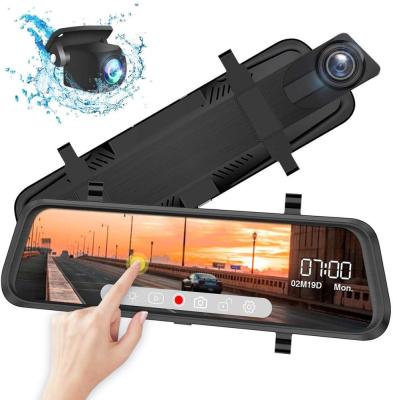 Mirror Dual Backup 9.66 Inch HD 1080P Car DVR Dash Cam Touch Screen