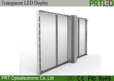 Ultra Thin P10 Transparent Glass LED Display With Nation Star Black LED Chip