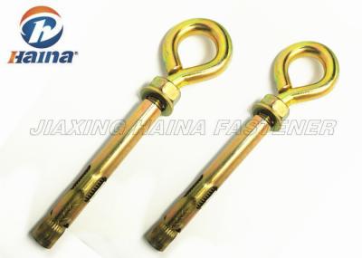 Metric Thread Concrete Fixing Zinc Plated Eye Bolt With Sleeve Anchor