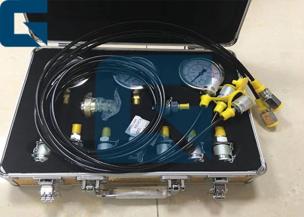 Calibre de teste durável da pressão da bomba hidráulica da máquina escavadora, jogo principal do teste de pressão da bomba