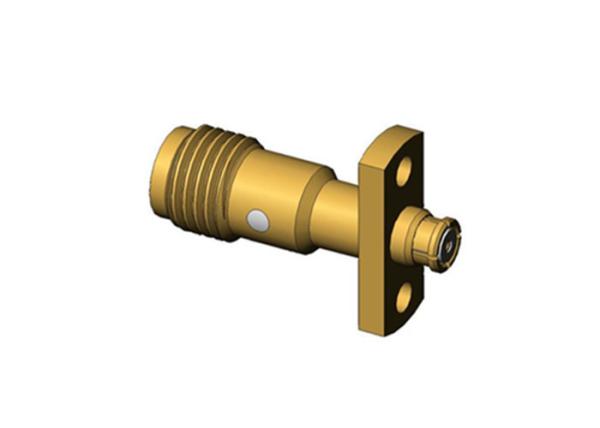 50Ω Flange Mount SMA Female to SMP Female Adapter