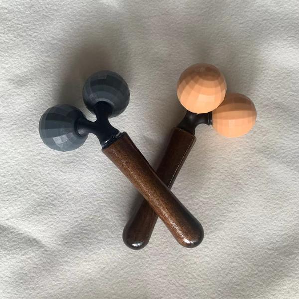 Household Whole Body Massage Mini Four-Wheel Lunar Multifunctional Massage Wheel with -type Roller Leg Neck Massager