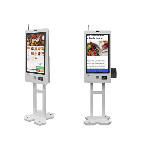 Crtly Self Service Order Payment Touch Screen Kiosk Self Pay Machine Barcode Scanner Kiosk for Chain Store and Restaurant